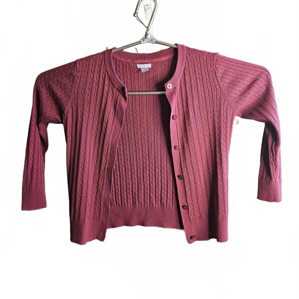 Laura Scott Cable Knit Cardigan Sweater